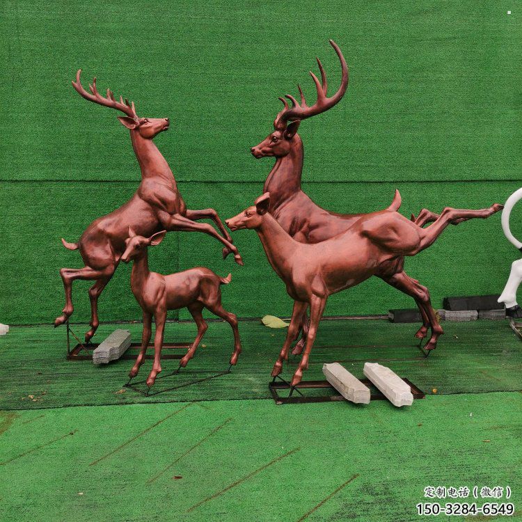 銅梅花鹿雕塑制作,公園小品,梅花鹿銅雕塑優選 銅梅花鹿雕塑制作,公園小品,梅花鹿銅雕塑優選