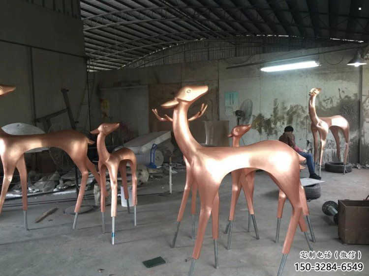 地產小鹿雕塑生產,城市裝飾,抽象銅鹿雕塑選定 地產小鹿雕塑生產,城市裝飾,抽象銅鹿雕塑選定