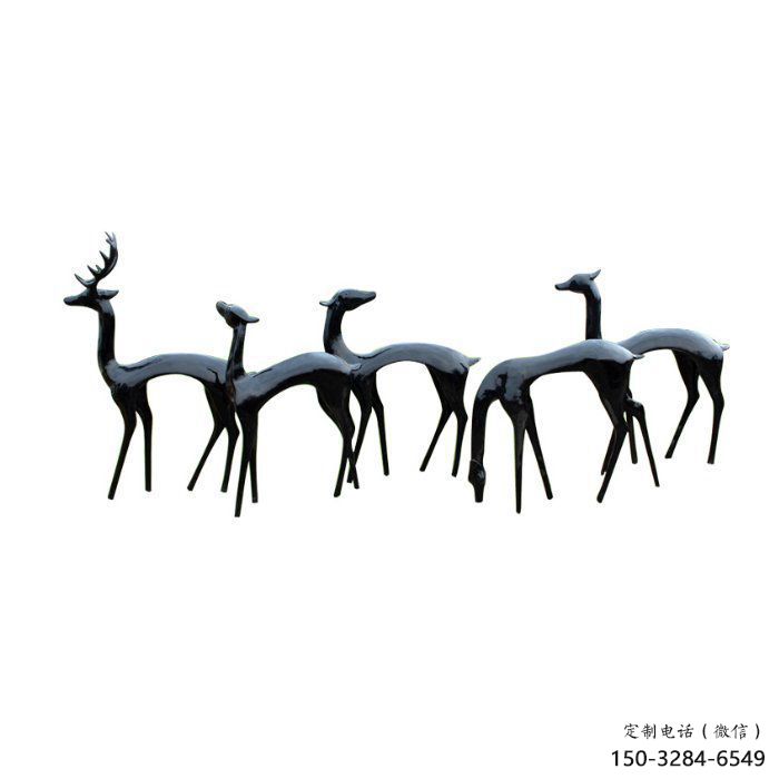 小鹿雕塑展品,公園小品,景觀抽象銅鹿雕塑生產商 小鹿雕塑展品,公園小品,景觀抽象銅鹿雕塑生產商
