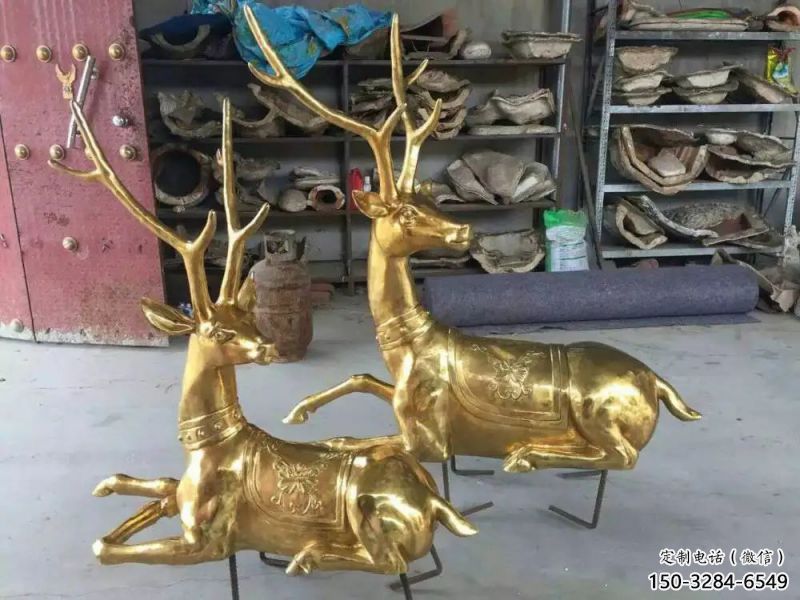 仿古馴鹿雕塑,鍍銅海洋雕塑,鍍銅工藝 仿古馴鹿雕塑,鍍銅海洋雕塑,鍍銅工藝