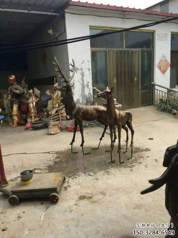 校園馴鹿雕塑,拉絲海洋雕塑,卡通主題 校園馴鹿雕塑,拉絲海洋雕塑,卡通主題