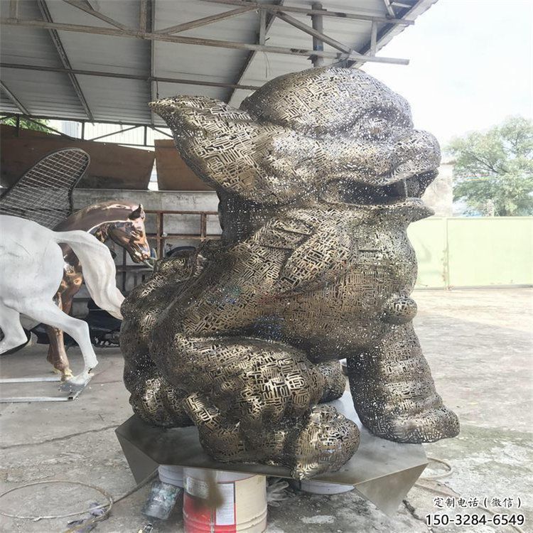 廣場(chǎng)獅子雕塑訂做,鏤空雕塑,不銹鋼透雕獅子雕塑 廣場(chǎng)獅子雕塑訂做,鏤空雕塑,不銹鋼透雕獅子雕塑