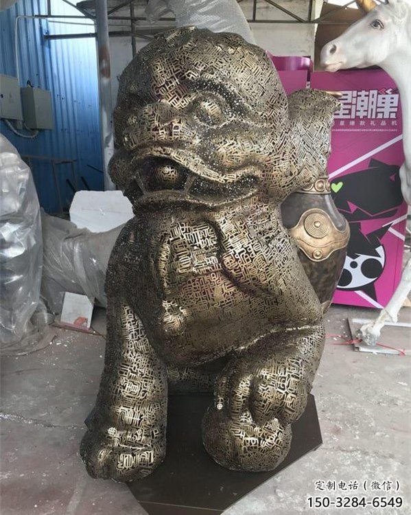 透雕獅子雕塑精品,鏤空編織工藝,不銹鋼獅子雕塑供求 透雕獅子雕塑精品,鏤空編織工藝,不銹鋼獅子雕塑供求