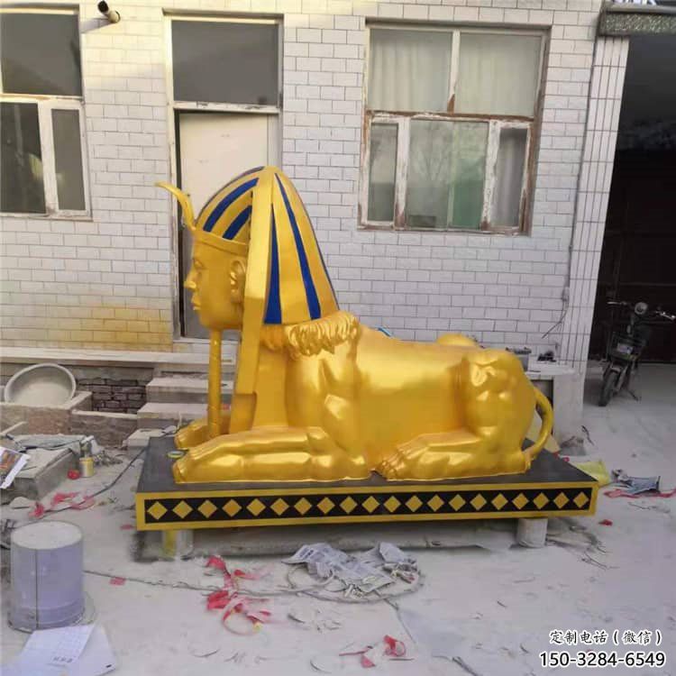 大型獅子雕塑常用，戶外擺放，獅子人獸雕塑展示