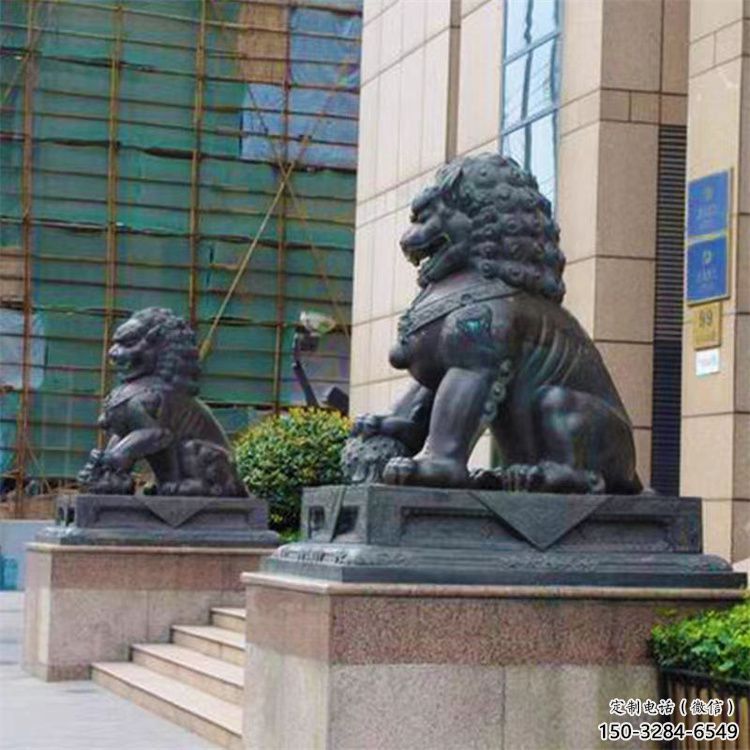 大門口獅子雕塑提供,美陳雕塑,鑄銅蹲獅雕塑承接 大門口獅子雕塑提供,美陳雕塑,鑄銅蹲獅雕塑承接
