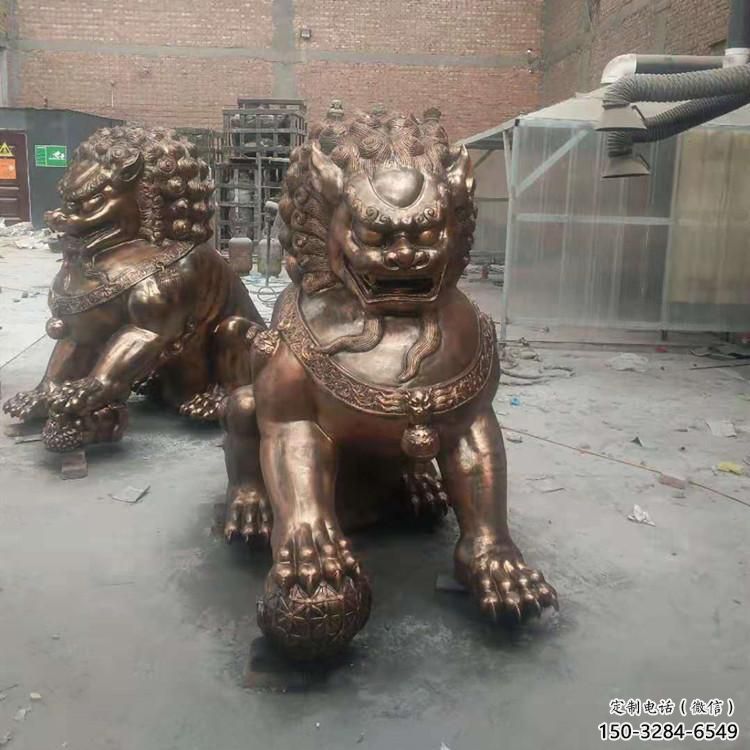 紅銅獅子雕塑制造商,室外軟裝,景觀蹲獅雕塑承接 紅銅獅子雕塑制造商,室外軟裝,景觀蹲獅雕塑承接