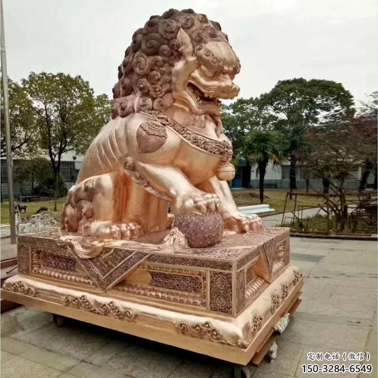 金屬獅子雕塑制作,黃銅鑄造,公共蹲獅雕塑優選 金屬獅子雕塑制作,黃銅鑄造,公共蹲獅雕塑優選