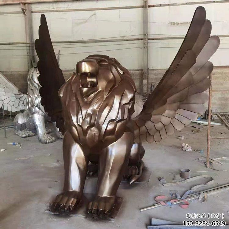 紅銅獅子雕塑優價,鑄造工藝,飛獅雕塑制作 紅銅獅子雕塑優價,鑄造工藝,飛獅雕塑制作