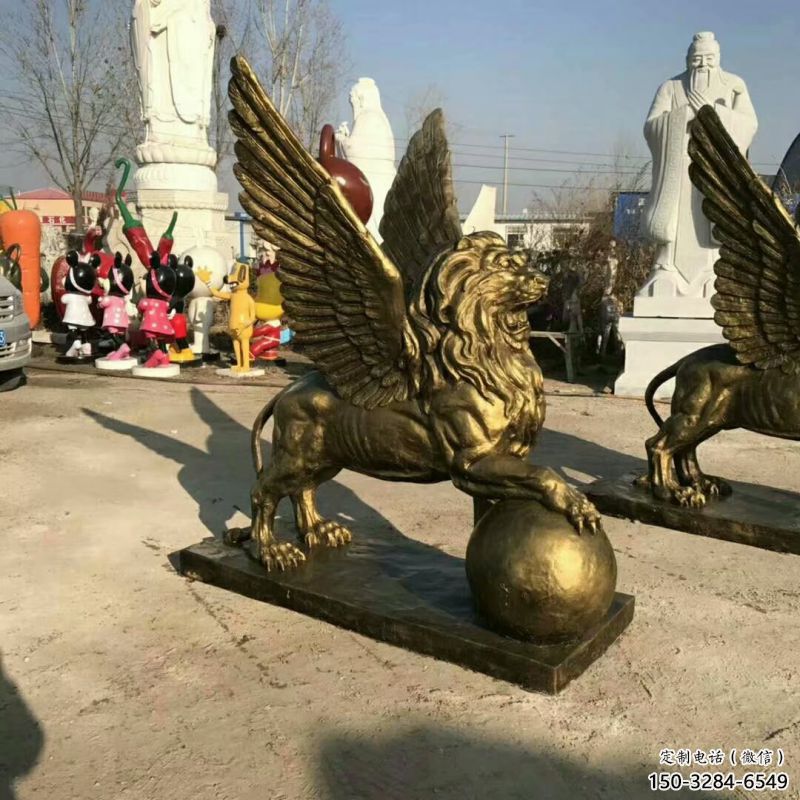 紀念獅子雕塑生產,廣場雕塑,飛獅雕塑展品 紀念獅子雕塑生產,廣場雕塑,飛獅雕塑展品