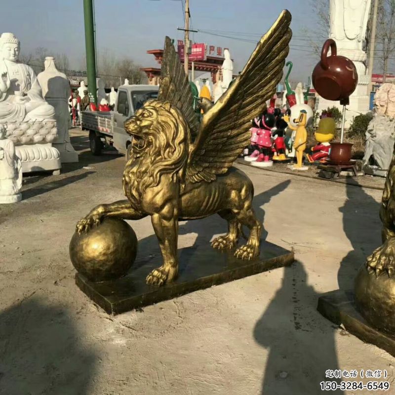 景觀獅子雕塑供求,抽象設計元素,仿銅飛獅雕塑觀賞型 景觀獅子雕塑供求,抽象設計元素,仿銅飛獅雕塑觀賞型