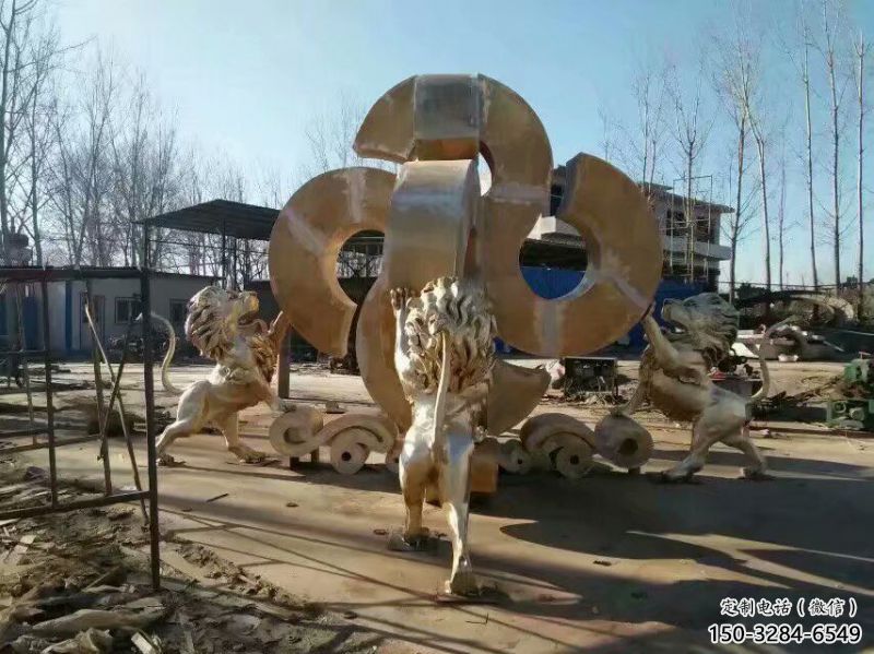 黃銅獅子雕塑承接,景觀雕塑,走獅雕塑供應 黃銅獅子雕塑承接,景觀雕塑,走獅雕塑供應