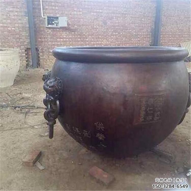 紫銅太平缸雕塑 紫銅太平缸雕塑