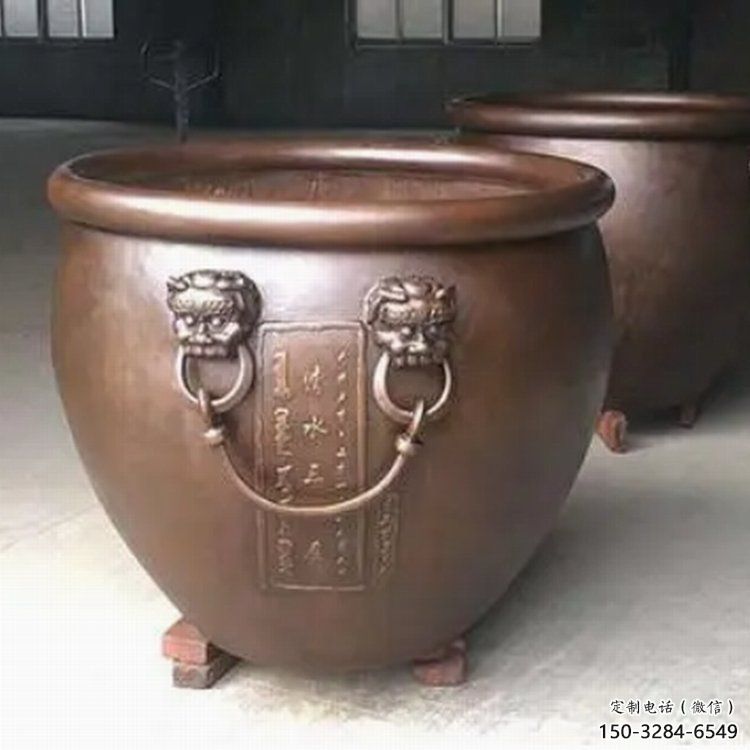 景觀雕塑紫銅缸 景觀雕塑紫銅缸