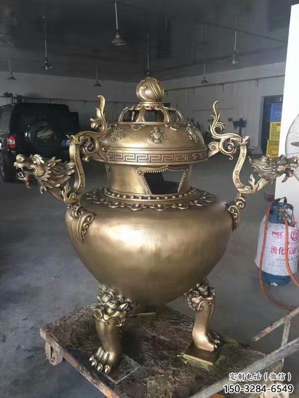 大型博山爐造型銅雕塑 大型博山爐造型銅雕塑