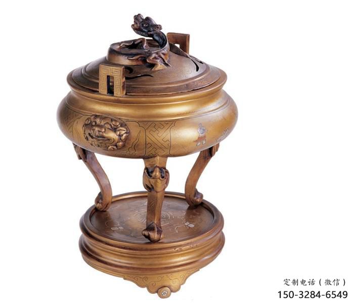 黃銅材質(zhì)博山爐雕塑 黃銅材質(zhì)博山爐雕塑