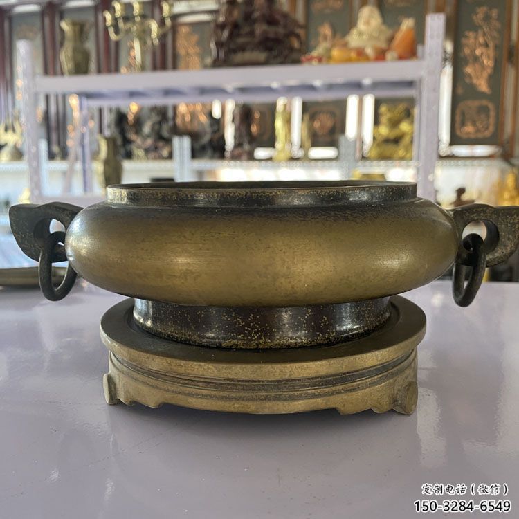 仿古鎏金爐銅雕塑 仿古鎏金爐銅雕塑
