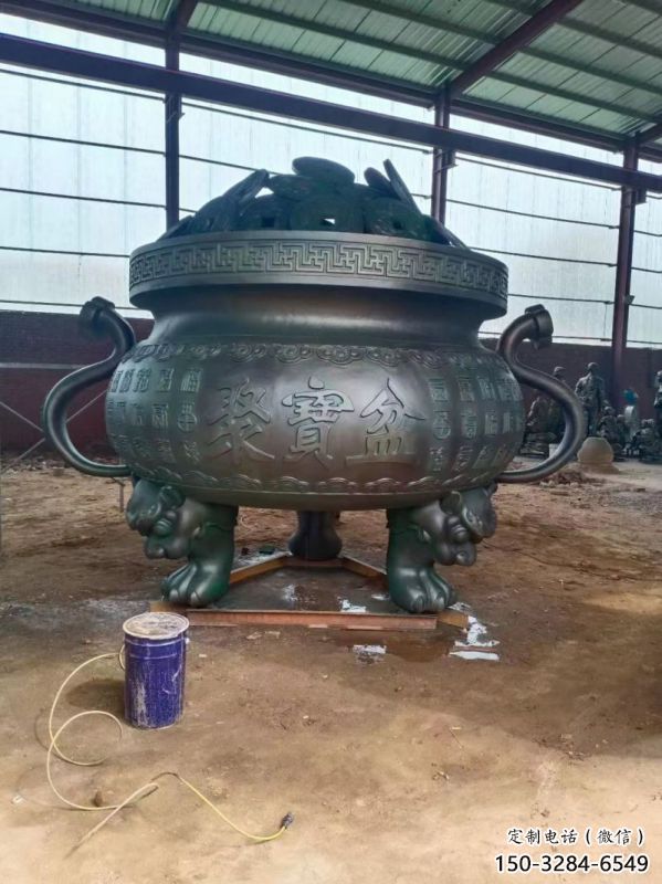 聚寶象形爐雕塑-鑄銅工藝制作 聚寶象形爐雕塑-鑄銅工藝制作