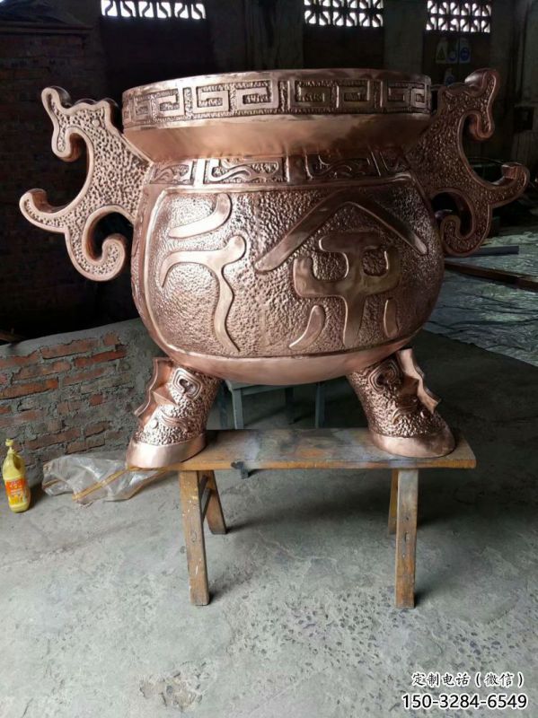 紫銅象形爐雕塑 紫銅象形爐雕塑