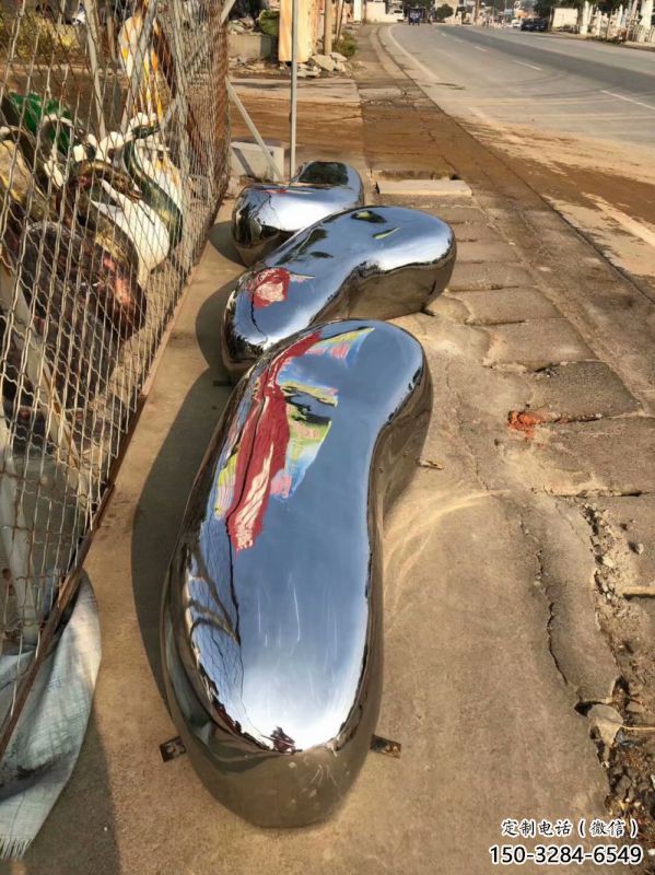 園林坐凳雕塑,噴漆景觀雕塑,鏡面形式 園林坐凳雕塑,噴漆景觀雕塑,鏡面形式