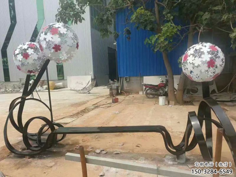 蒲公英坐凳雕塑,公園美陳雕塑 蒲公英坐凳雕塑,公園美陳雕塑