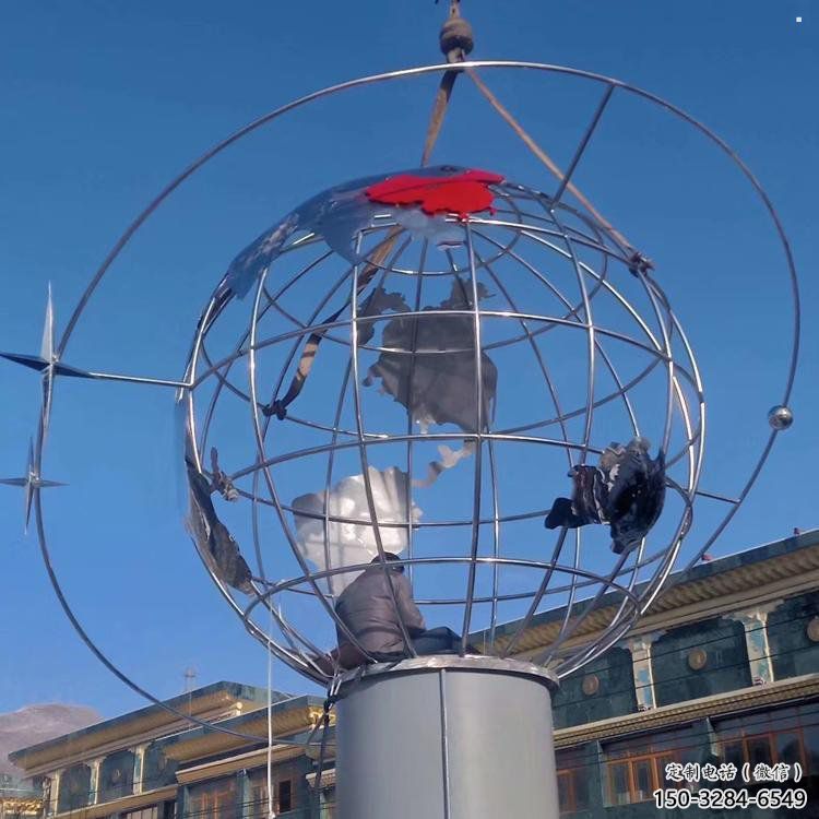 地球儀雕塑通用,街道標識,鋼鑄鏡面地球儀雕塑承接 地球儀雕塑通用,街道標識,鋼鑄鏡面地球儀雕塑承接