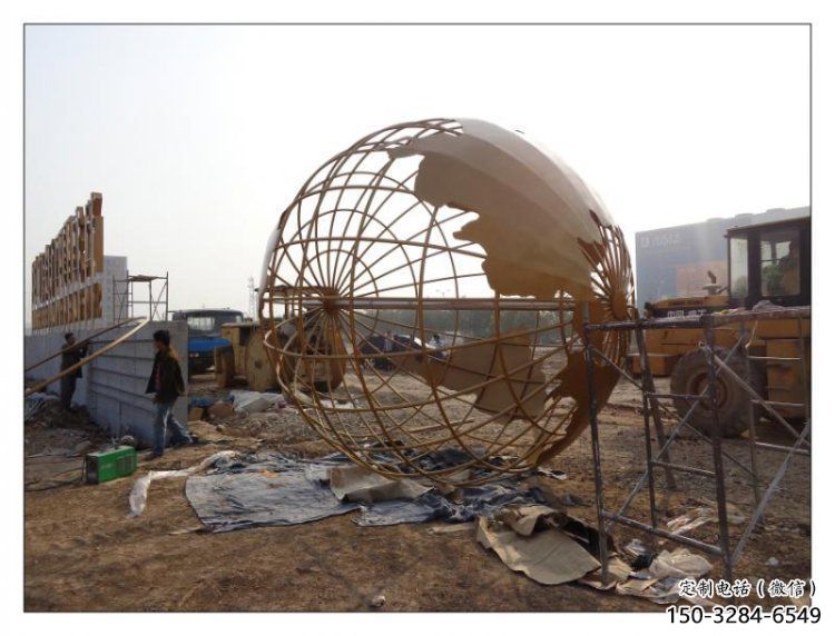 地球儀雕塑工程選用,美陳雕塑,烤漆地球儀雕塑制造商 地球儀雕塑工程選用,美陳雕塑,烤漆地球儀雕塑制造商