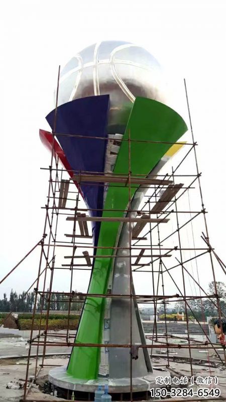 地球儀雕塑定價，景觀概念，校園手托地球儀雕塑預定