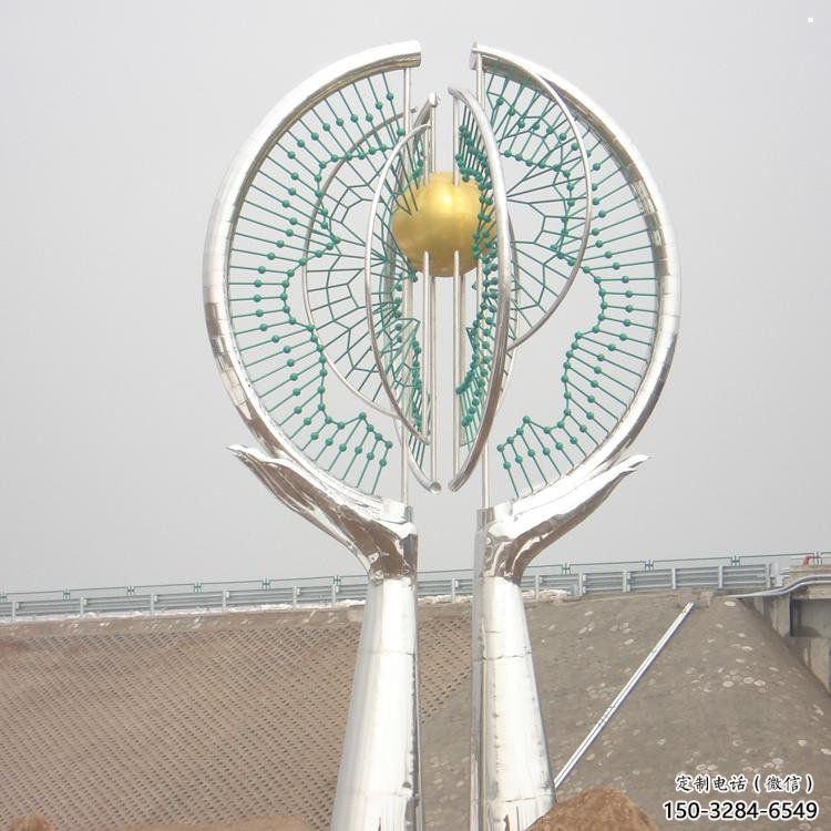 地球儀雕塑優價，村標概念，手托地球儀雕塑廠家精品