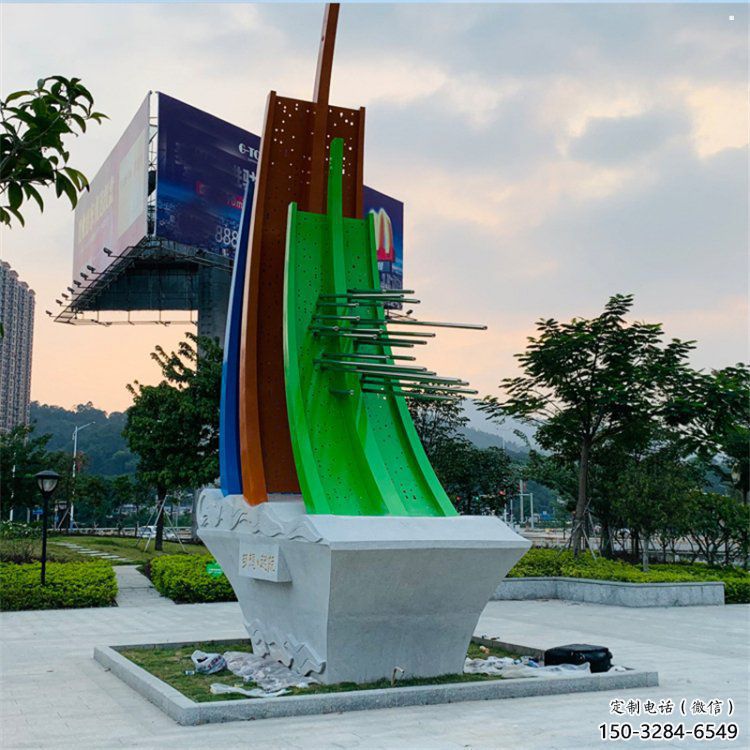 酒店帆船雕塑，鍍金歐式雕塑，仿古擺件