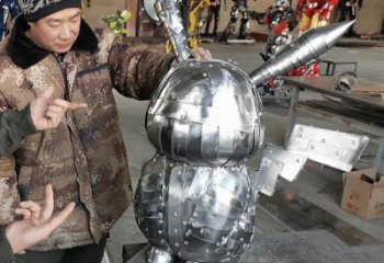 公園機器人雕塑