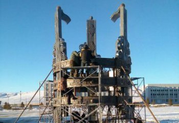 安裝景觀地標(biāo)雕塑場景