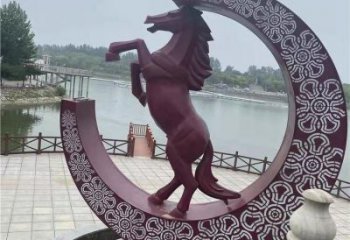 宣傳主題雕塑廠家，藝術形象標識，地標美陳雕塑