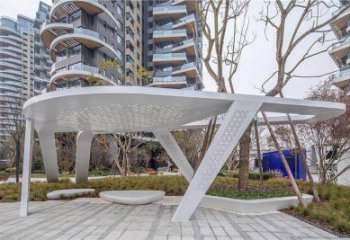 廊架雕塑，戶外景觀小品，不銹鋼長廊雕塑