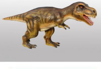 古銅色恐龍雕塑