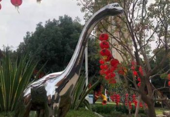 恐龍雕塑通用，花園小品，廣場鏡面恐龍雕塑廠家
