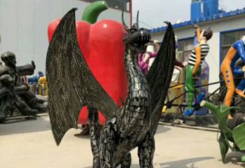 金屬恐龍雕塑制作，城市裝飾，鐵藝恐龍雕塑標(biāo)準(zhǔn)