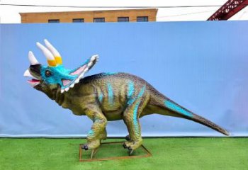 三角龍雕塑優價，景觀概念，發聲恐龍雕塑精品