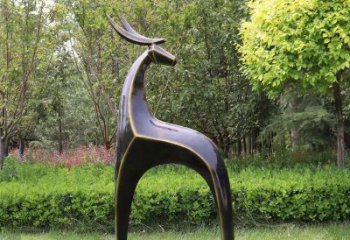 商場小鹿雕塑供求，村標概念，抽象小鹿雕塑制作