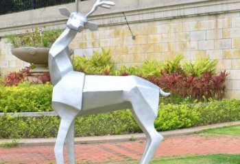 小鹿雕塑精選，多彩藝術(shù)，抽象小鹿雕塑生產(chǎn)