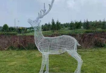 廣場梅花鹿雕塑供求，露天雕塑，燈光梅花鹿雕塑標準