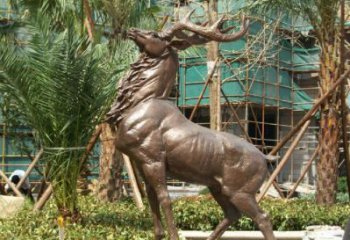 銅小鹿雕塑觀賞型，小區(qū)雕塑，小鹿銅雕塑優(yōu)價(jià)