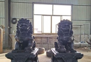 獅子雕塑擺件，動(dòng)物擺件，景觀蹲獅雕塑選定