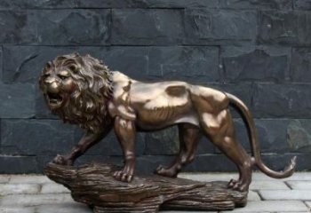 獅子雕塑底座選定，景觀雕塑，鑄銅走獅雕塑生產商