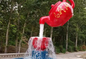 彩繪吊壺天壺雕塑，標識雕塑，大型吊壺雕塑公司
