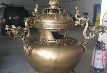 大型博山爐造型銅雕塑