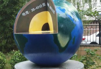 地球雕塑標(biāo)準(zhǔn)，圓雕系列，景觀不銹鋼地球雕塑精選