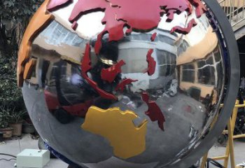 地球雕塑精選，美陳雕塑，景觀不銹鋼地球雕塑訂做