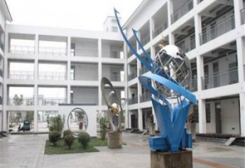 地球儀雕塑承接，校園雕塑，現代地球儀雕塑定制