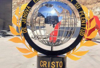 地球儀雕塑定價，街頭雕塑，現代地球儀雕塑制作廠家