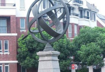 地球儀雕塑預定，小區擺件，現代地球儀雕塑精品